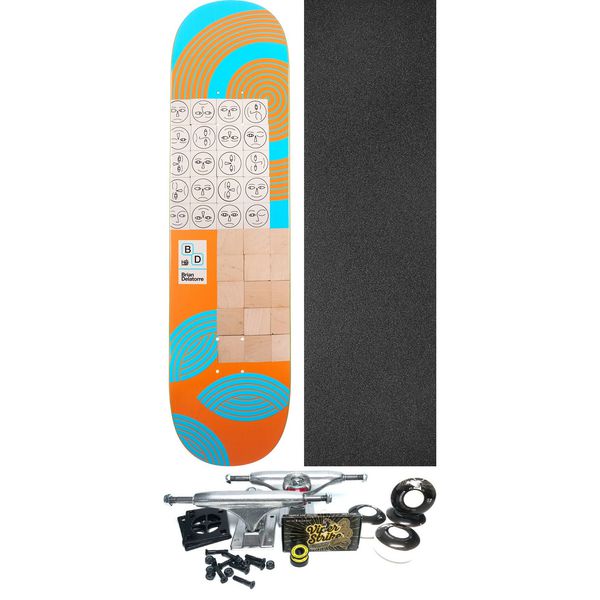 Habitat Skateboards Brian Delatorre Mindset Skateboard Deck - 8" x 31.75" - Complete Skateboard Bundle